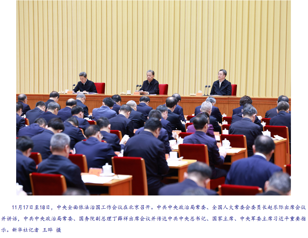 习近平对全面依法治国工作作出重要指示